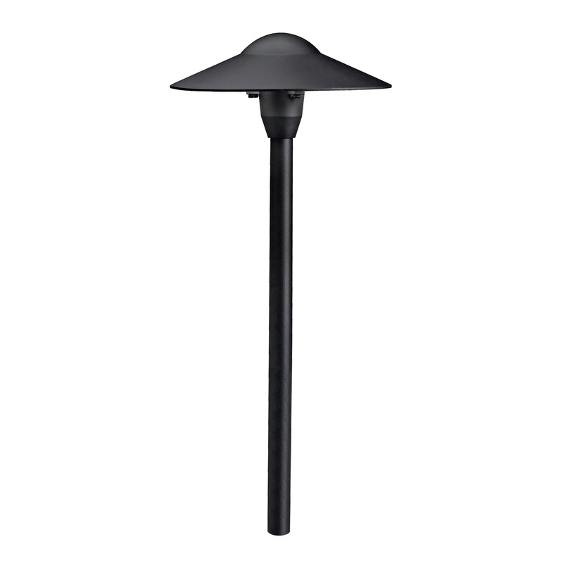 Kichler 15310BKT One Light Path & Spread, Textured Black
