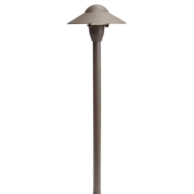 Kichler 15470AZT One Light Path Light, Textured Architectural Bronze