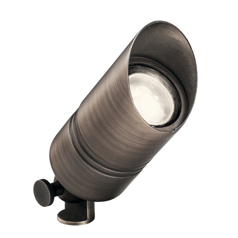Kichler 15475CBR One Light Landscape Accent, Centennial Brass
