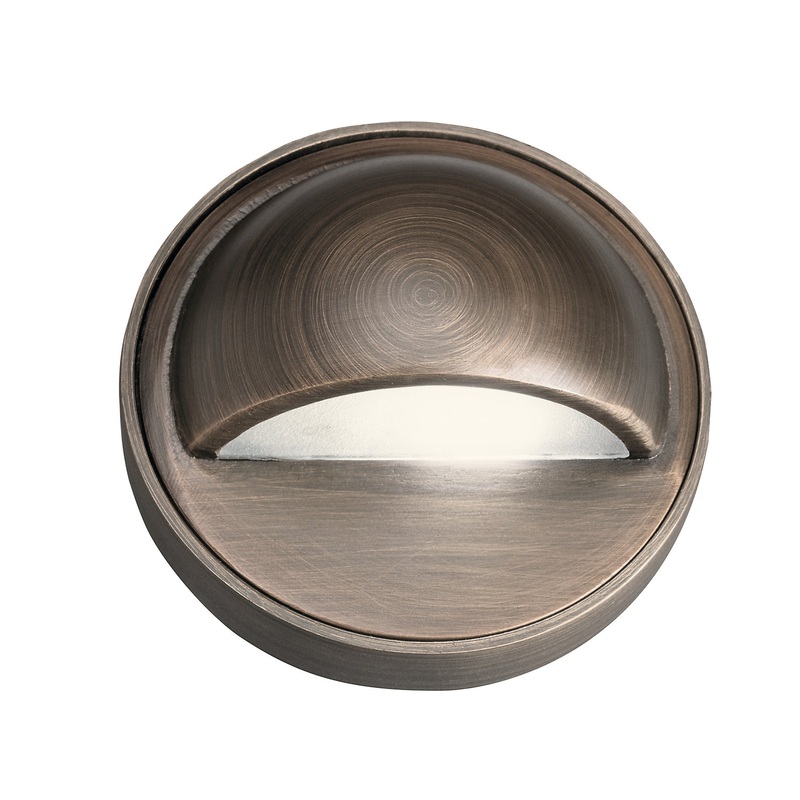 Kichler 15477CBR One Light Deck Light, Centennial Brass