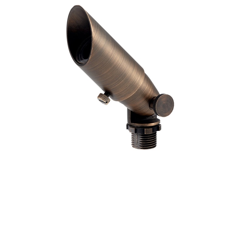 Kichler 15483CBR Cast Brass One Light Landscape Accent, Centennial Brass