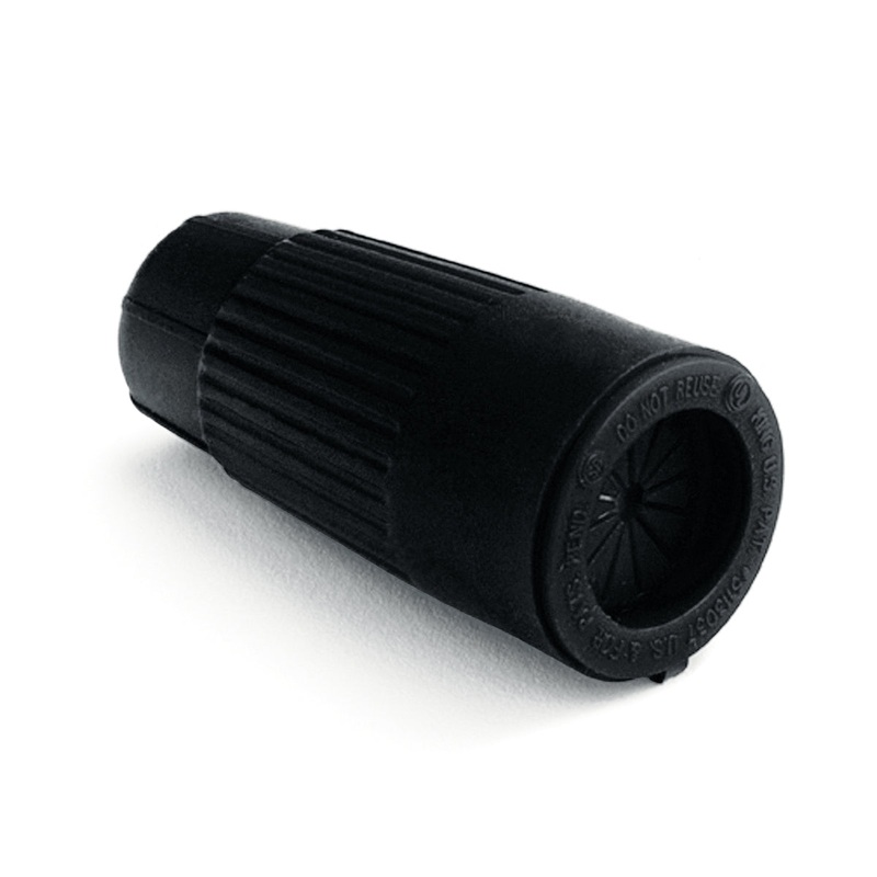 Kichler 15589BK Accessory Wire Connector, Black Material (Not Painted)