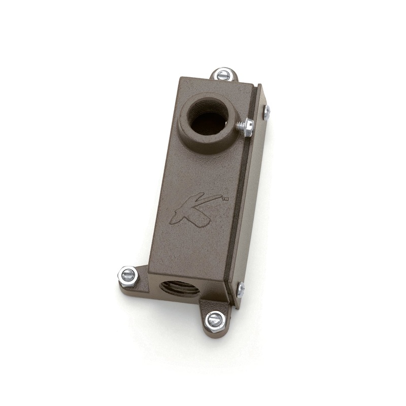 Kichler 15609AZT Accessory Mounting Junction, Textured Architectural Bronze