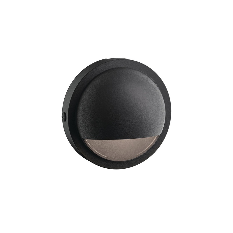 Kichler 15764BKT30R Landscape LED Deck Light, Black Textured