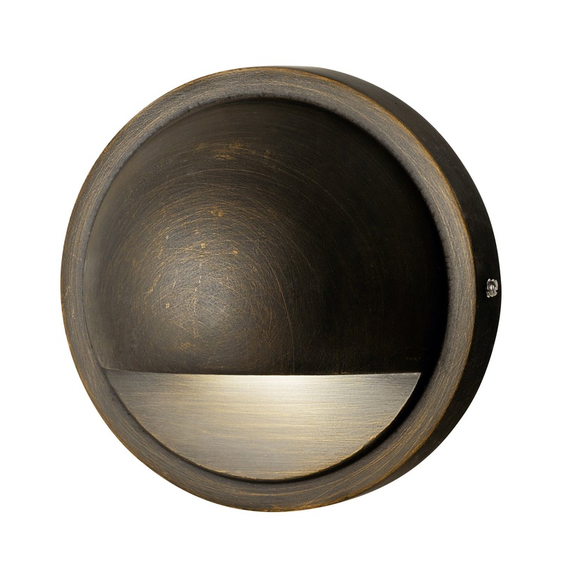 Kichler 15764CBR27 Cbr LED Integrated LED Deck Light, Centennial Brass