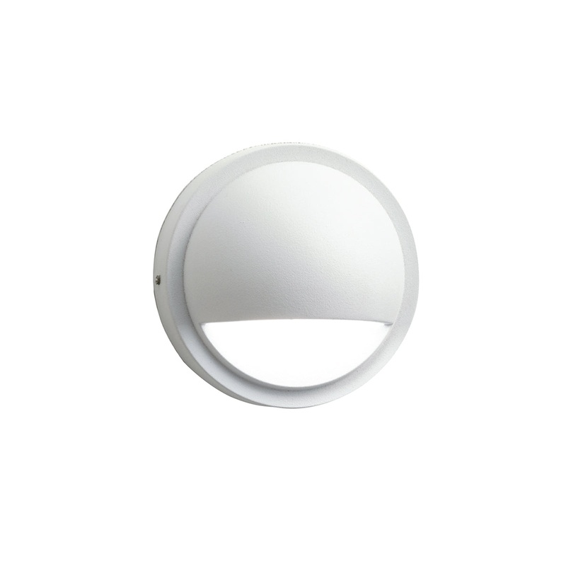 Kichler 15764WHT27R LED Deck Light, Textured White