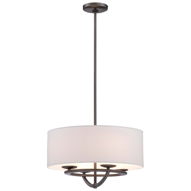 George Kovacs P1813-172 Circuit Four Light Pendant, Smoked Iron