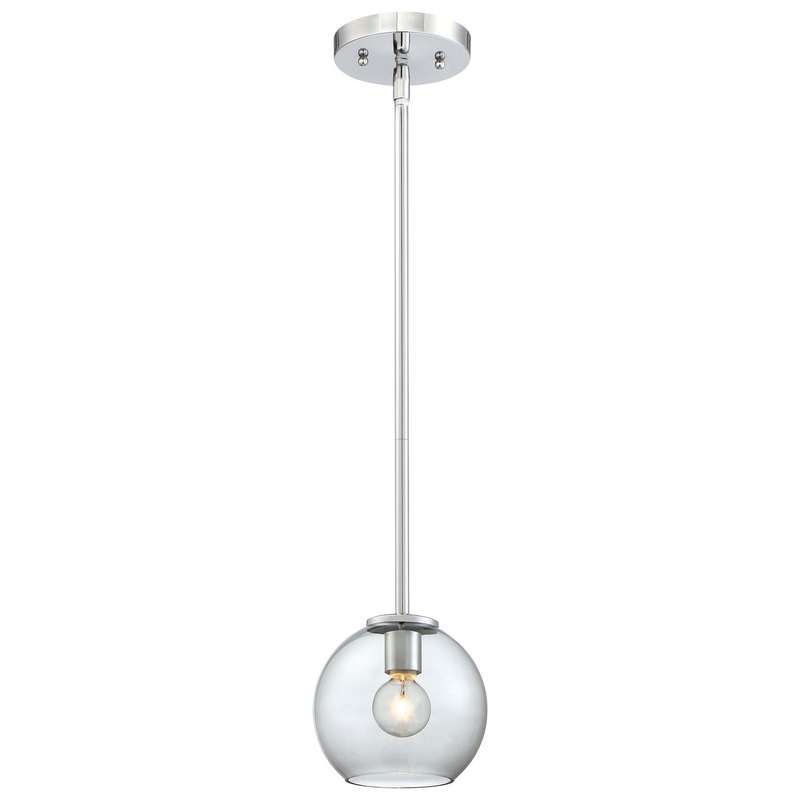 George Kovacs P1840-077 Exposed One Light Mini Pendant, Chrome