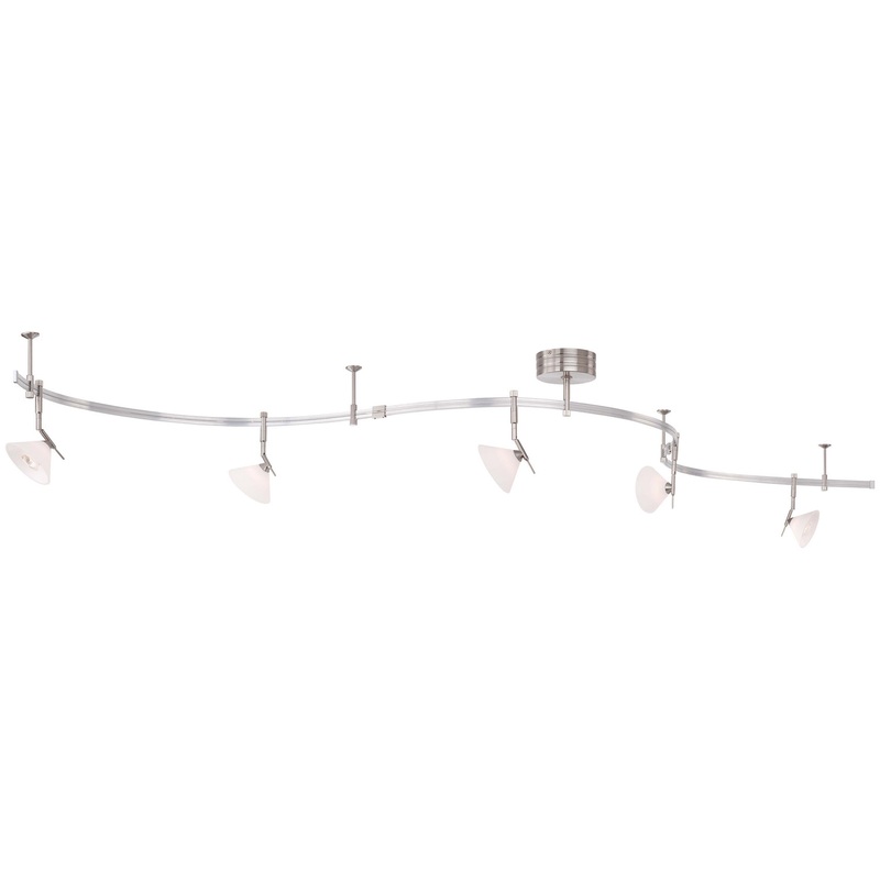 George Kovacs P4015-084 GK Lightrail Five Light Monorail Kit, Brushed Nickel