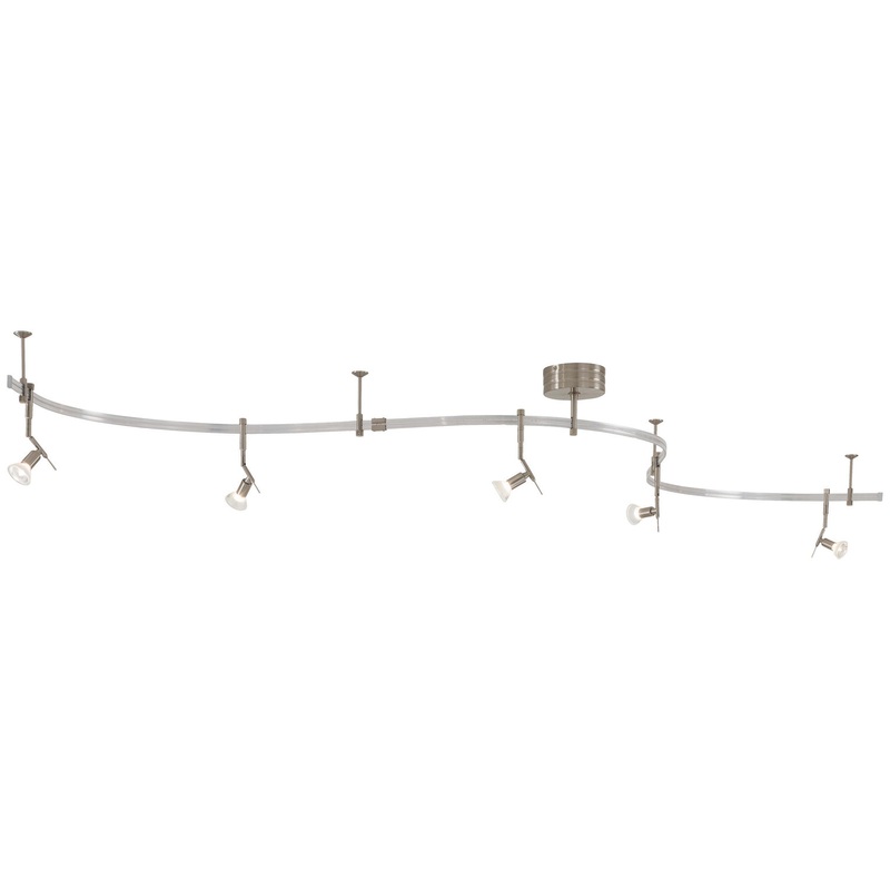 George Kovacs P4035-084 GK Lightrail Five Light Monorail Kit, Brushed Nickel