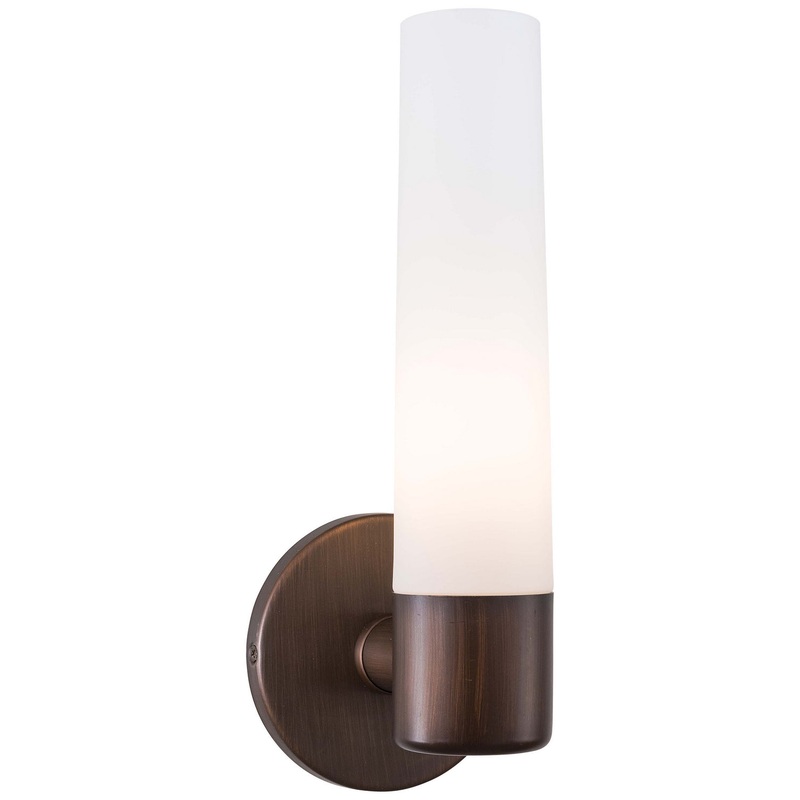 George Kovacs P5041-647B Saber One Light Wall Sconce, Painted Copper Bronze Patina