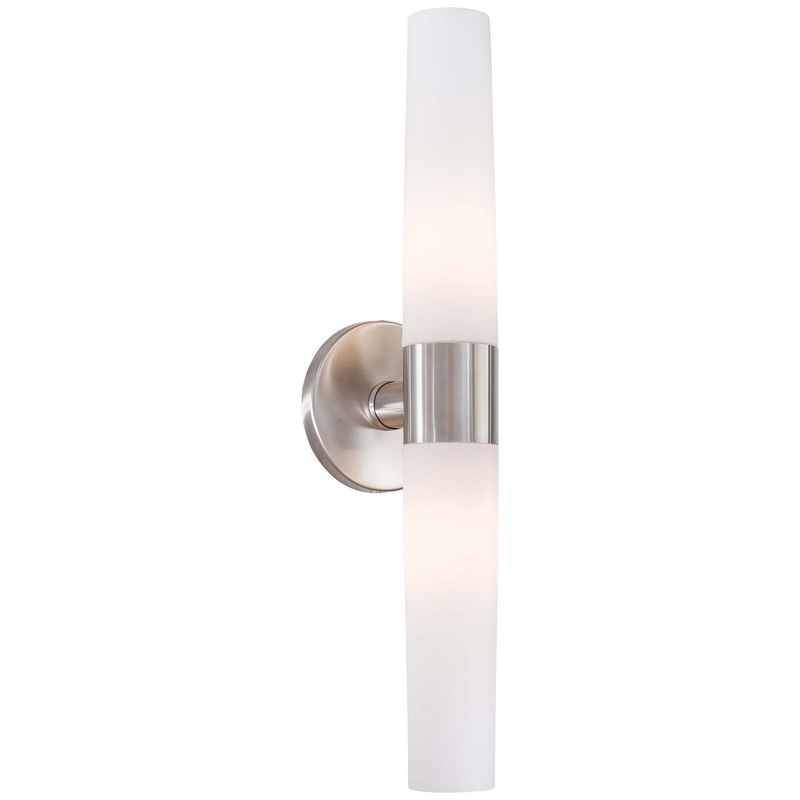 George Kovacs P5042-144 Saber Two Light Bath, Brushed Stainless Steel