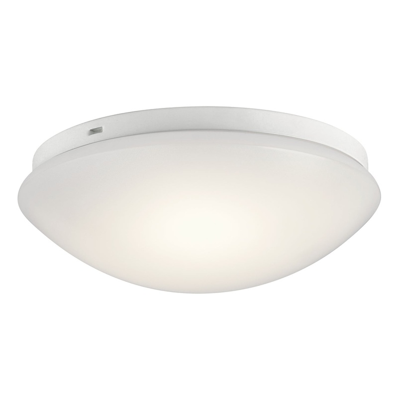 Kichler 10755WHLED Ceiling Space LED Flush Mount, White