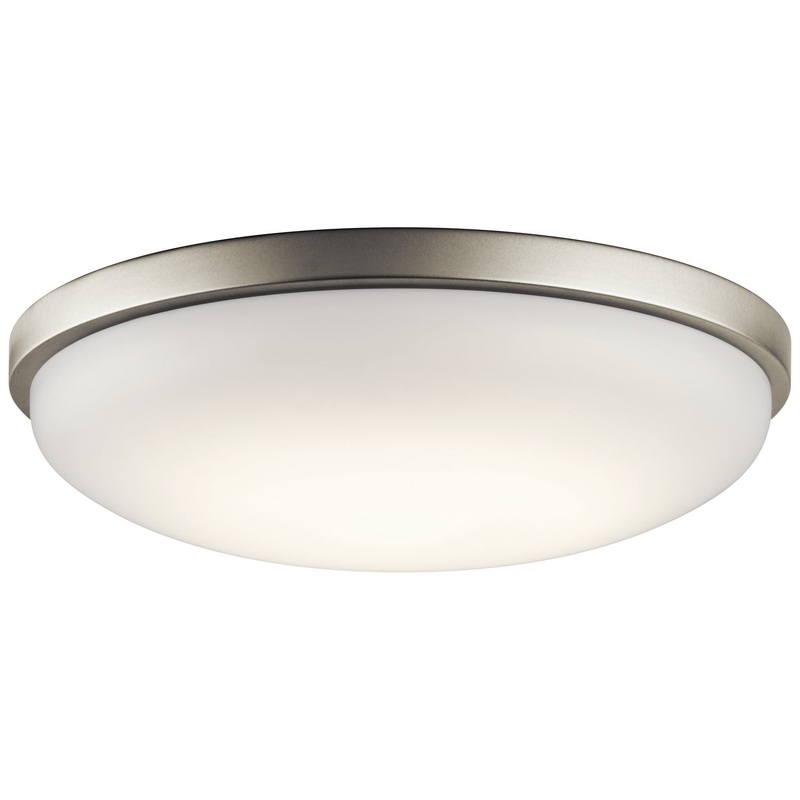 Kichler 10765NILED Ceiling Space LED Flush Mount, Brushed Nickel