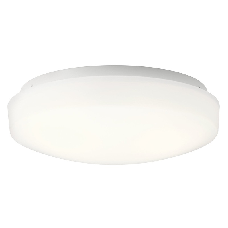 Kichler 10766WHLED Ceiling Space LED Flush Mount, White