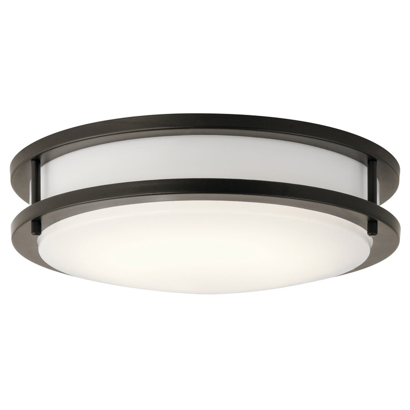 Kichler 10784OZLED LED Flush Mount, Olde Bronze