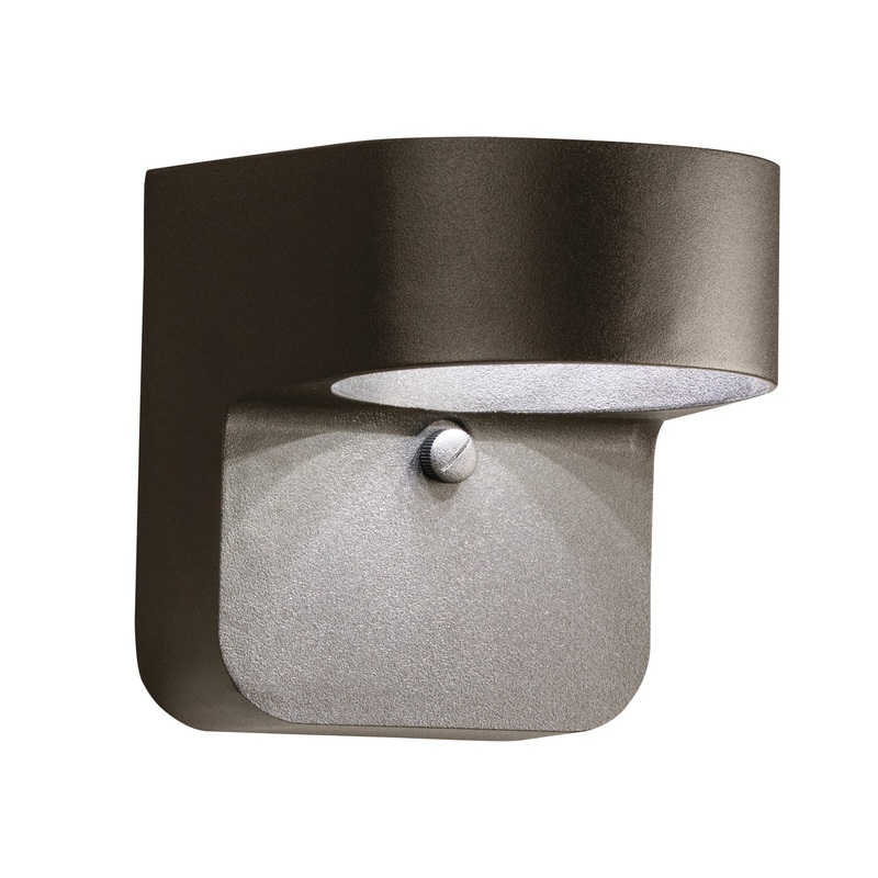 Kichler 11077AZT LED Outdoor Wall Mount, Textured Architectural Bronze (Discontinued)