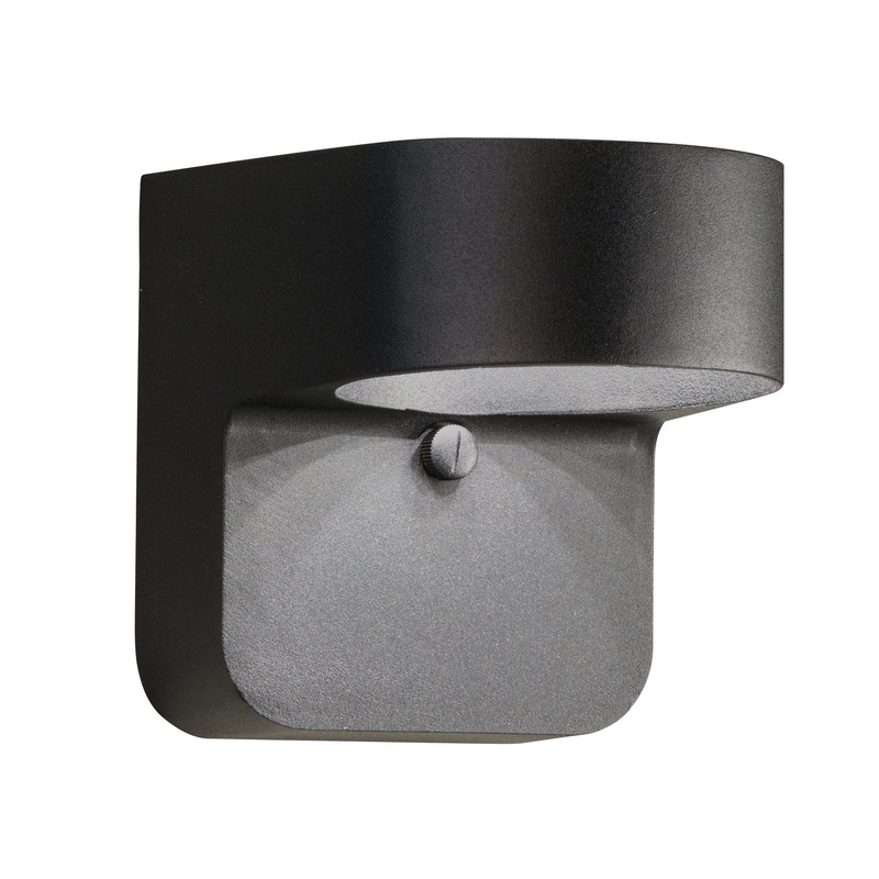 Kichler 11077BKT LED Outdoor Wall Mount, Textured Black (Discontinued)