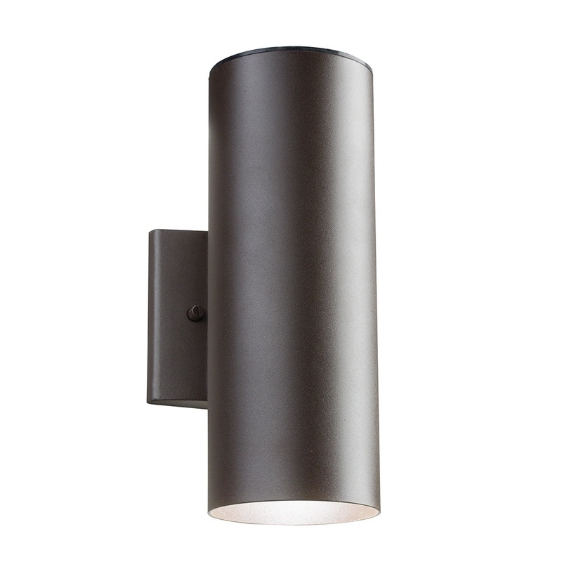 Kichler 11251AZT30 LED Outdoor Wall Mount, Textured Architectural Bronze