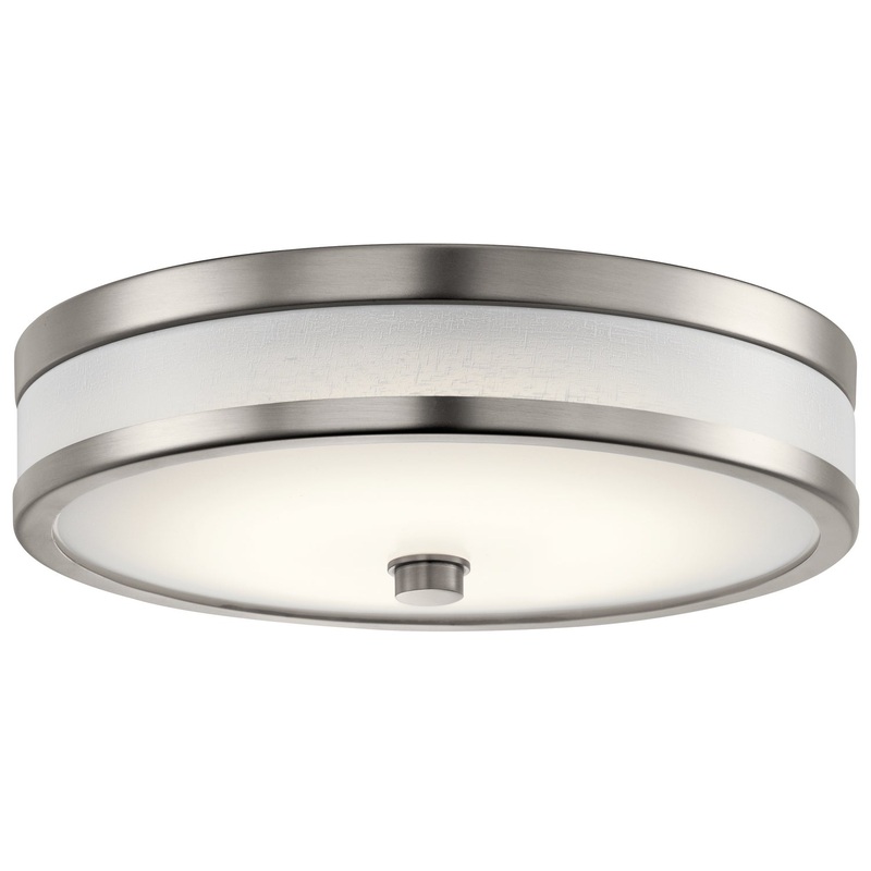 Kichler 11302CPLED Pira LED Flush Mount, Champagne