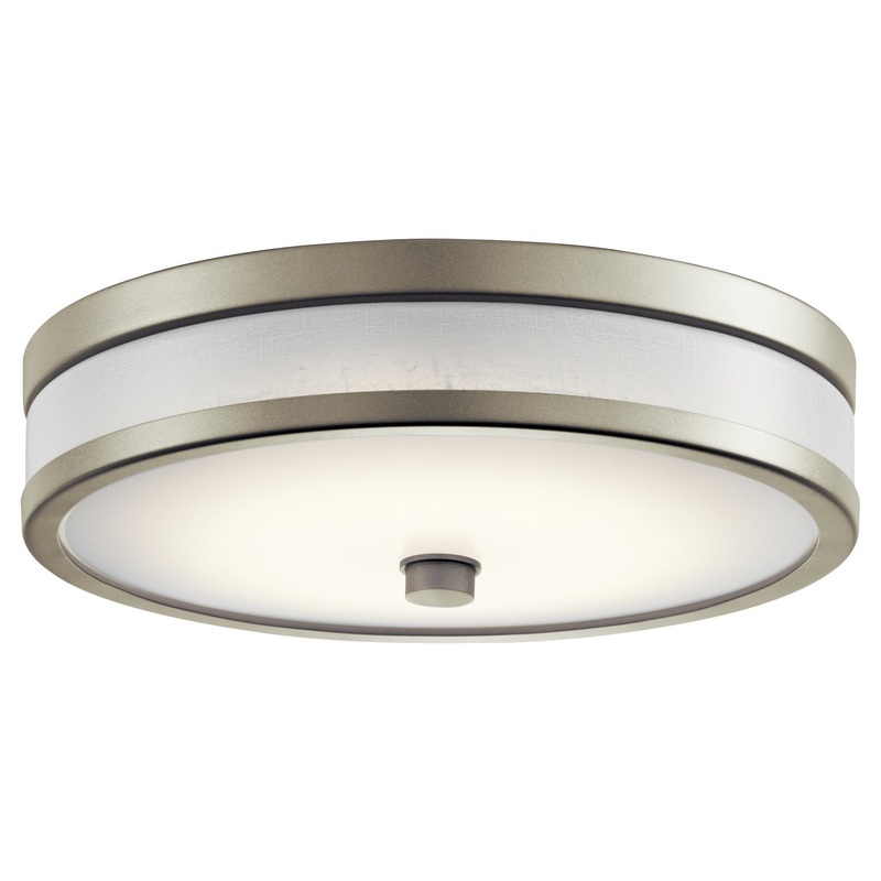 Kichler 11302NILED Pira LED Flush Mount, Brushed Nickel