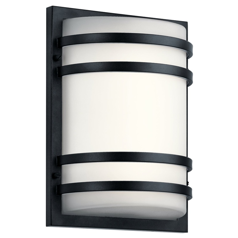 Kichler 11320BKTLED LED Outdoor Wall Mount, Textured Black