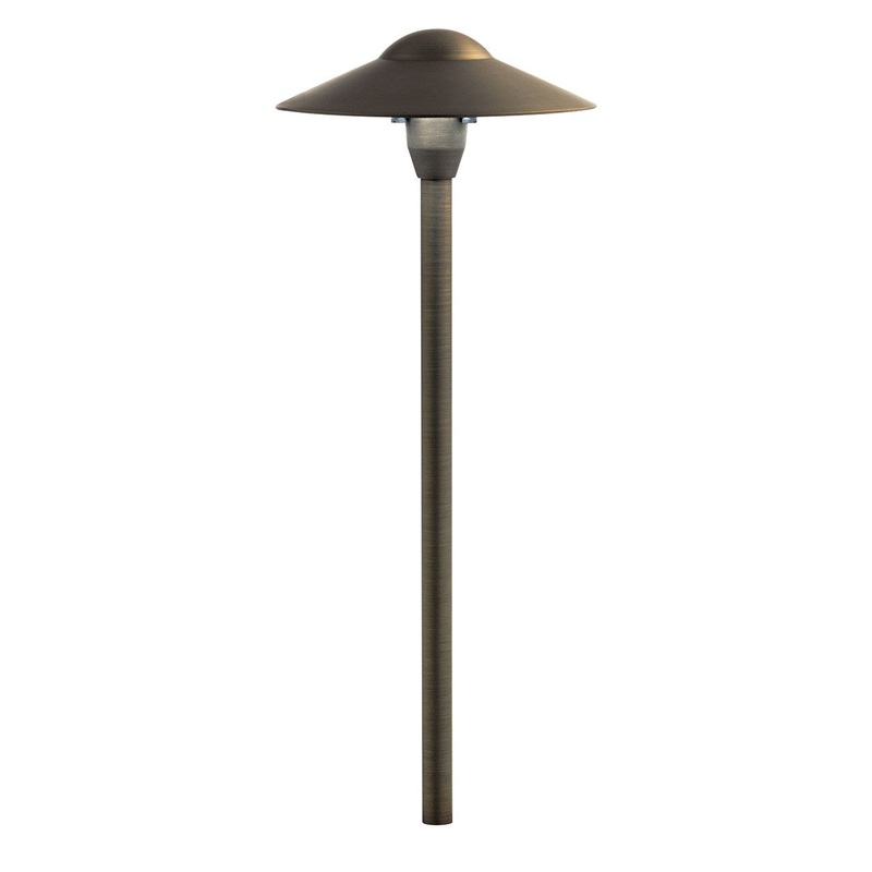 Kichler 15310CBR LED Retrofit Centennial Brass One Light Path, Centennial Brass