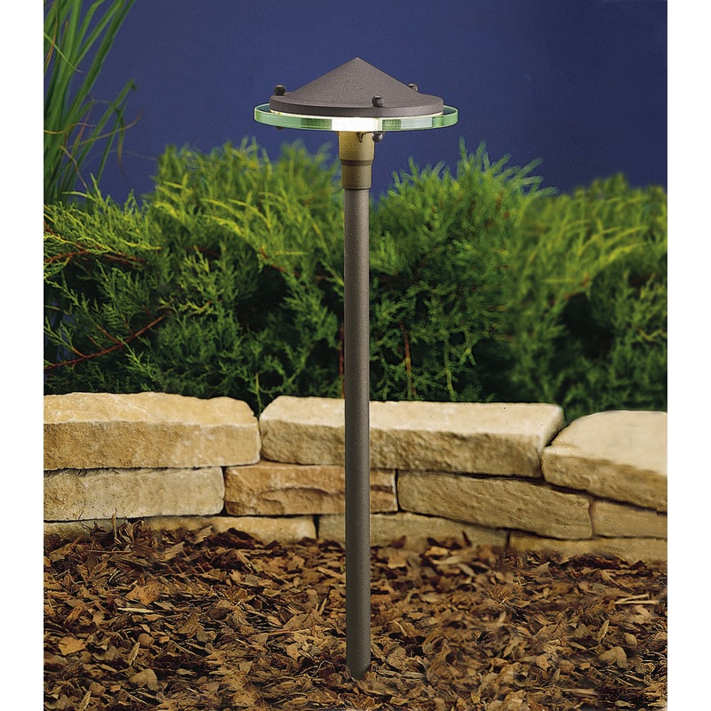 Kichler 15317AZT One Light Path & Spread, Textured Architectural Bronze