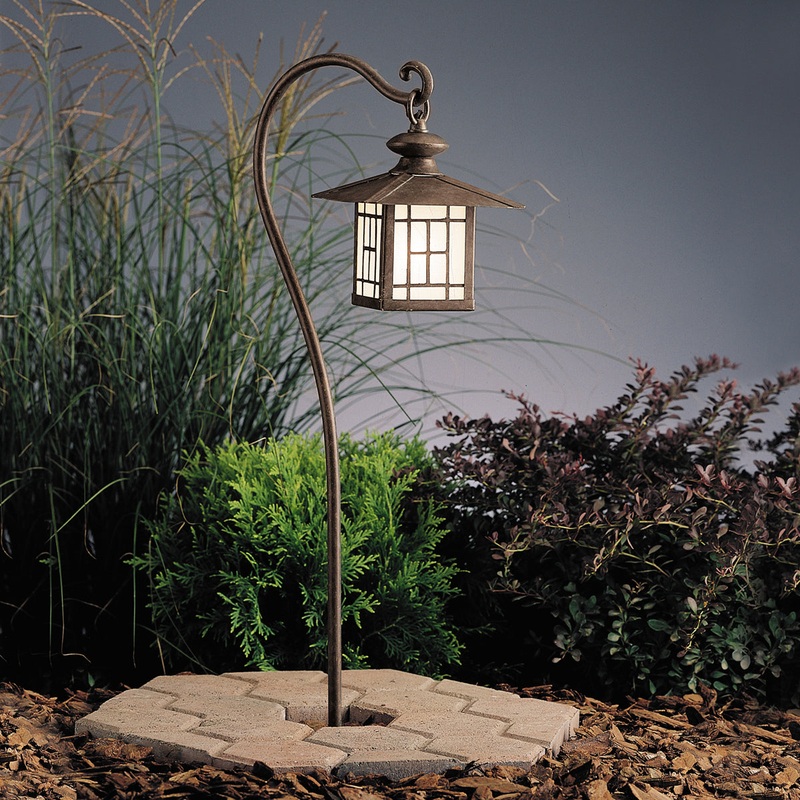 Kichler 15319PZ Mission One Light Path & Spread, Patina Bronze