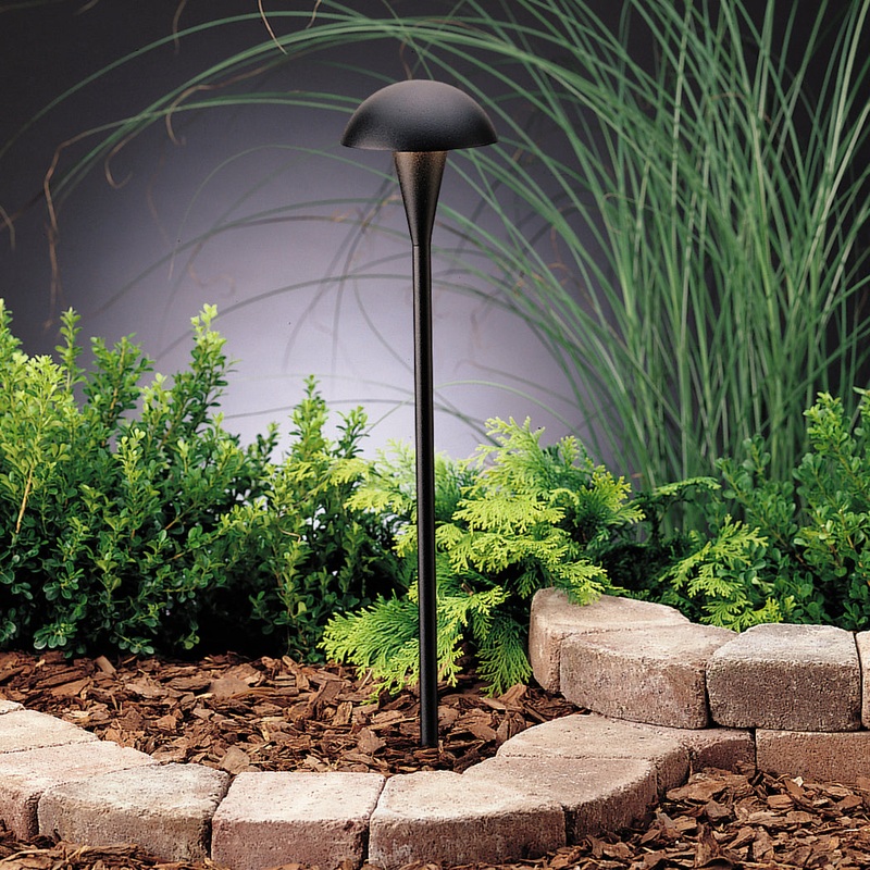 Kichler 15323BKT Eclipse One Light Path & Spread, Textured Black