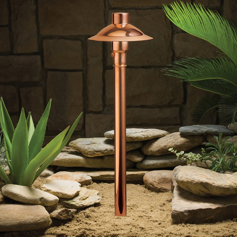 Kichler 15350CO Copper One Light Path & Spread, Copper