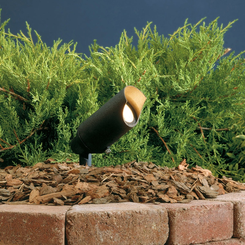 Kichler 15384BKT One Light Landscape Accent, Textured Black