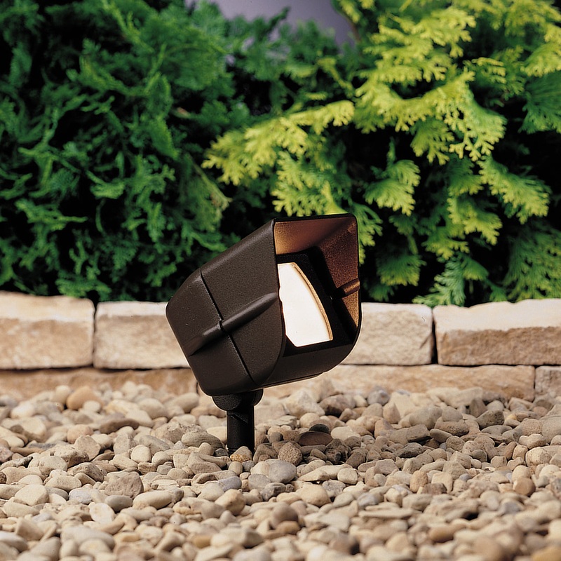Kichler 15396AZT One Light Landscape Accent, Textured Architectural Bronze