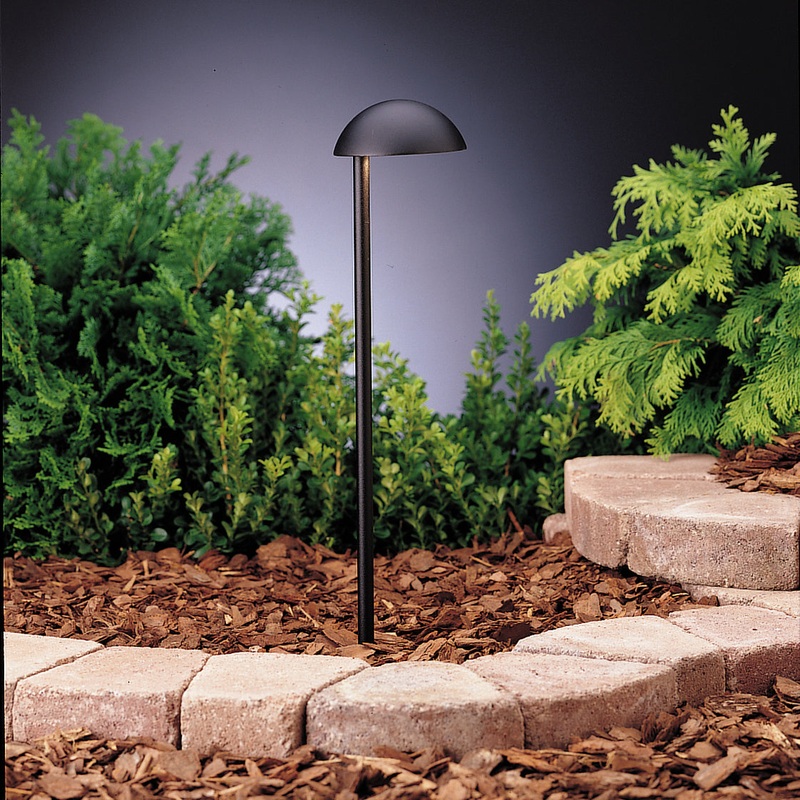 Kichler 15423BKT Eclipse One Light Path & Spread, Textured Black