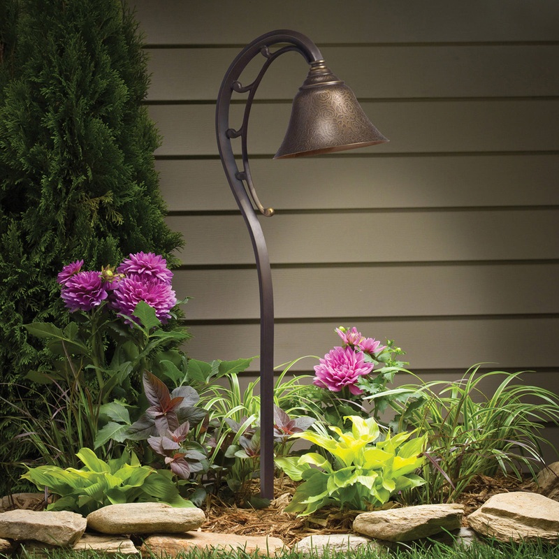 Kichler 15436OZ One Light Path & Spread, Olde Bronze (Discontinued)