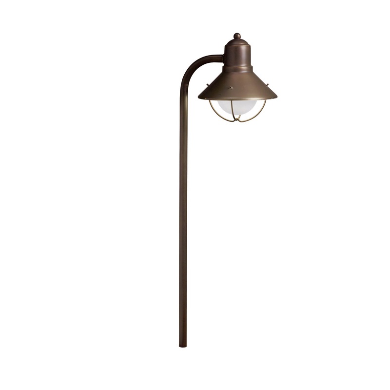 Kichler 15438OZ Seaside One Light Path & Spread, Olde Bronze