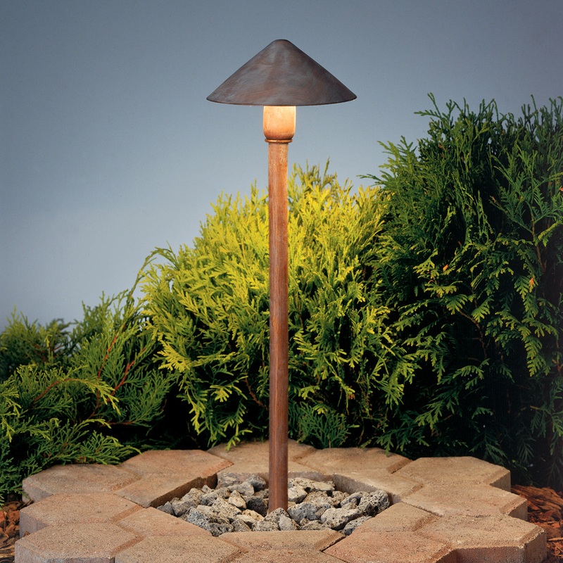 Kichler 15439OB One Light Path & Spread, Olde Brick
