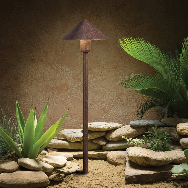 Kichler 15439TZT One Light Path & Spread, Textured Tannery Bronze