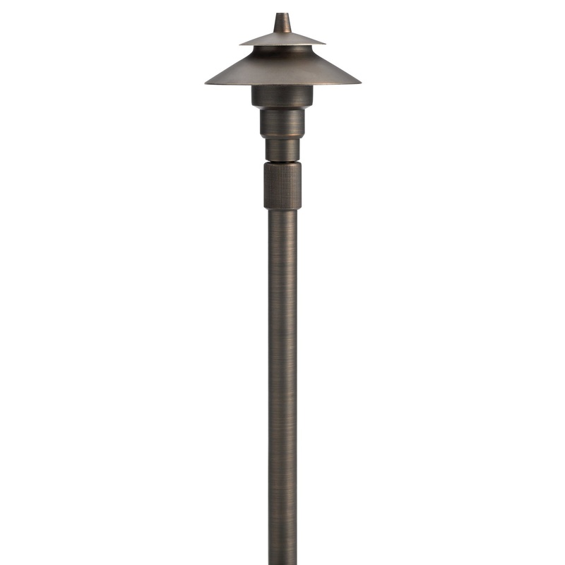 Kichler 15502CBR One Light Adjust Height Path, Centennial Brass