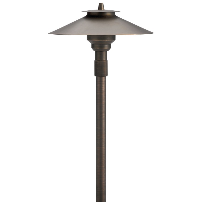 Kichler 15503CBR One Light Adjust Height Path, Centennial Brass