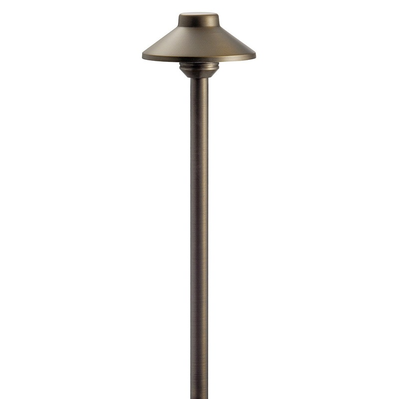 Kichler 15505CBR One Light Stepped Dome Path, Centennial Brass