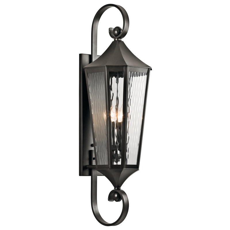 Kichler 49514OZ Rochdale Four Light Outdoor Wall Mount, Olde Bronze