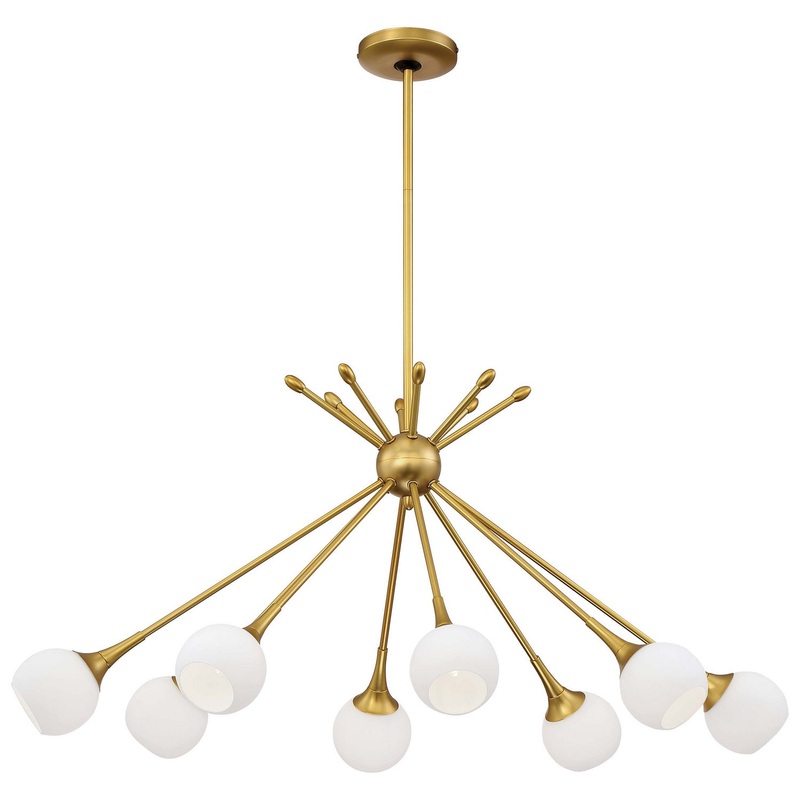 George Kovacs P1808-248 Pontil Eight Light Island Pendant, Honey Gold