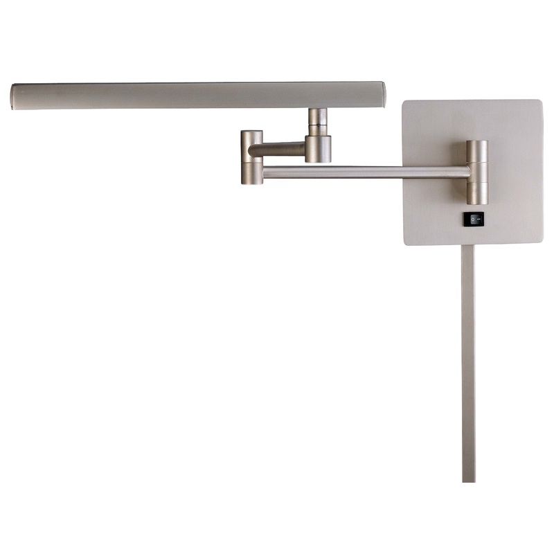 George Kovacs P266-1-603 Madake One Light Swing Arm Wall Lamp, Matte Brushed Nickel