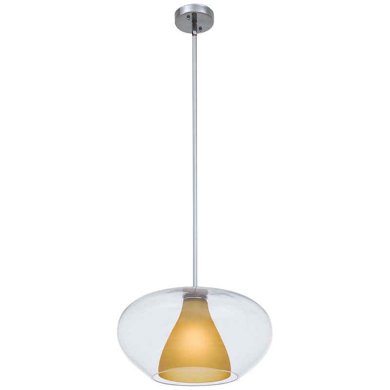 George Kovacs P3834-077 Soft One Light Pendant, Chrome