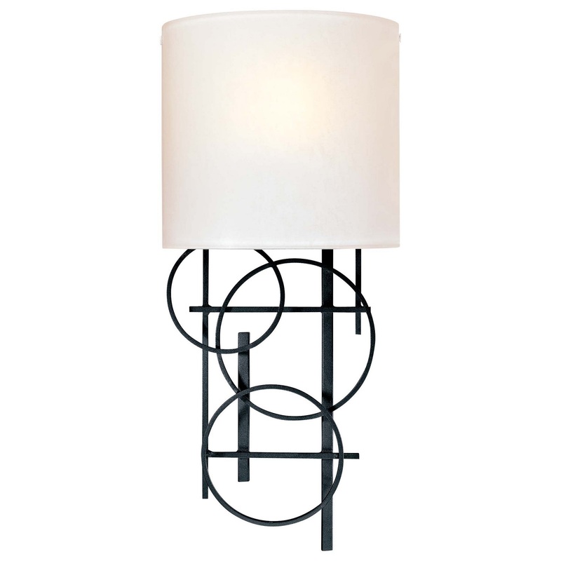George Kovacs P5131-066 George Kovacs One Light Wall Sconce, Coal