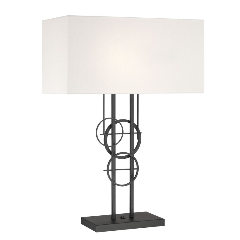 George Kovacs P5136-066 Tempo Two Light Table Lamp, Coal