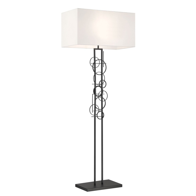 George Kovacs P5137-066 Tempo Two Light Floor Lamp, Sand Coal