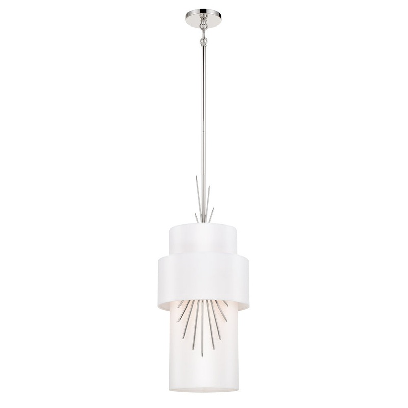 George Kovacs P5392-613 Gramercy One Light Mini Pendant, Polished Nickel