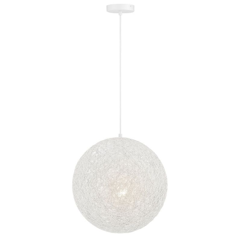 George Kovacs P5570-44B Entwined One Light Pendant, Matte White